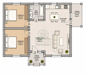 Casa 3 camere Horpaz Iasi FINALIZATA ! posibilitate 700 mp - foto 7