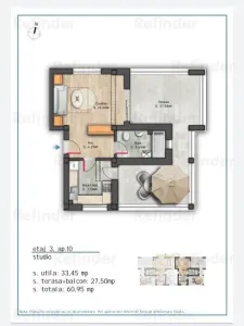 vanzare apartament 2 camere,  metrou Nicolae Grigorescu, bloc 2025 in constructie, etaj 1/3, decomandat, 52 mp utili, balcon - foto 7