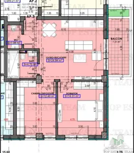 Apartament 3 camere in proiect nou - Bratianu, Constanta - TVA inclus - foto 6