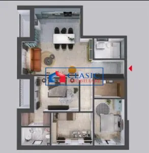 Vanzare apartament 4 camere de LUX bloc nou zona VIVO Floresti - foto 13