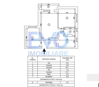 APARTAMENT 3 CAMERE DE VANZARE, ETAJUL 2, TATARASI - foto 8