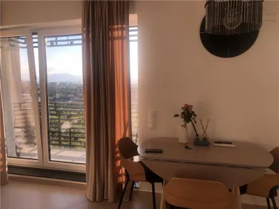 Studio amenajat designer, panorama munte, parcare acoperita, Coresi, Qualis - foto 5