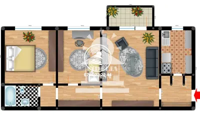 Comision 0%  Apartament 3 camere de vanzare zona Dacia - foto 10