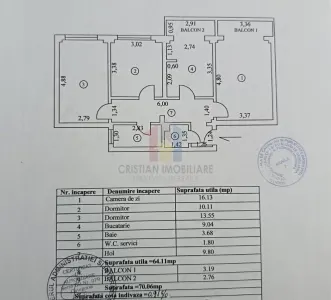 Mobilat si Utilat! Ap 3 camere, zona Garii, SPATIOS - foto 8