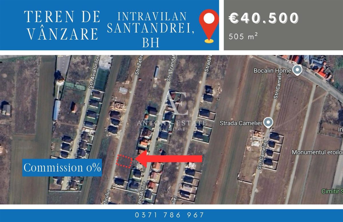Antony Estate | Teren Intravilan de vanzare- Santandrei - Santandrei