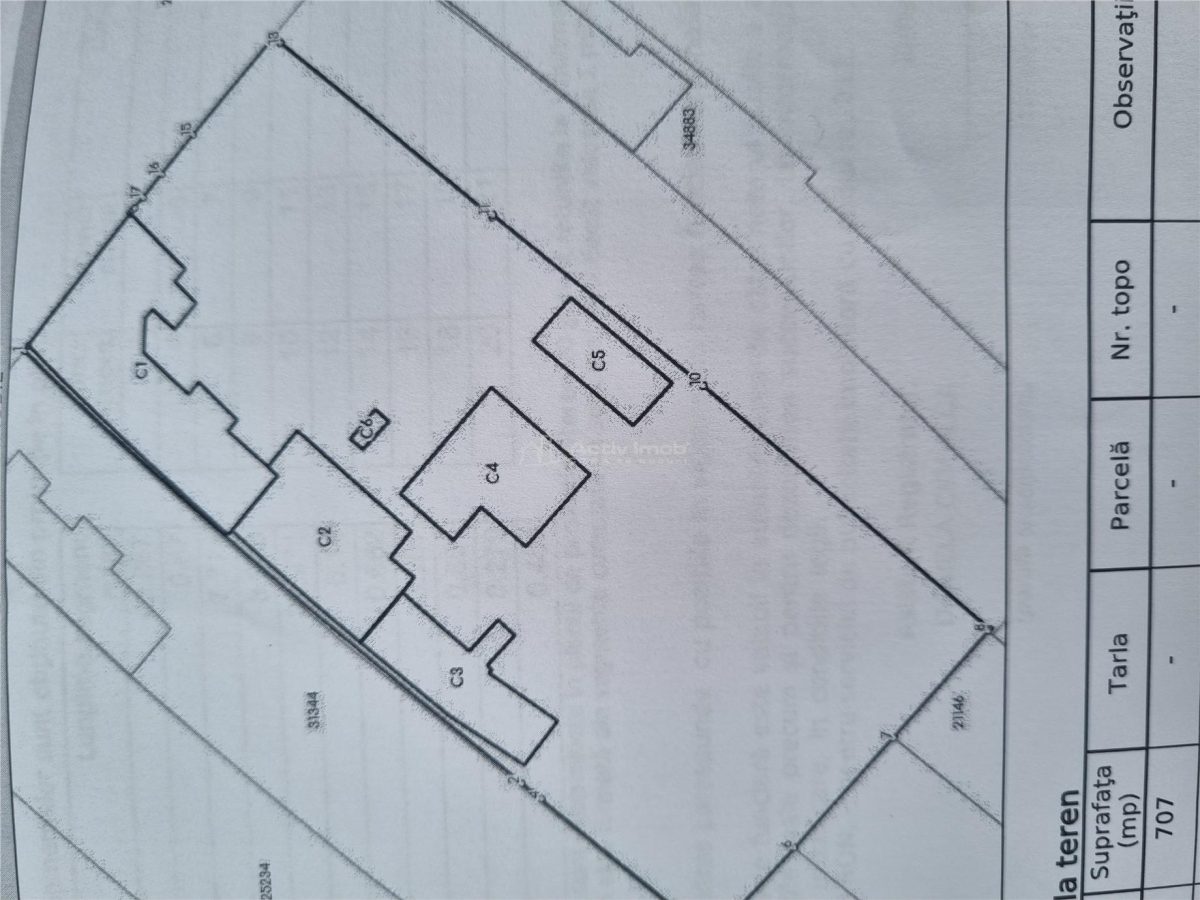 Casa si teren 1515 mp deschidere 26 m liniari str Libertatii Alexandria - Alexandria