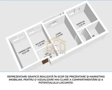 Apartament 3 camere etaj 2 in Moldova Noua - foto 9