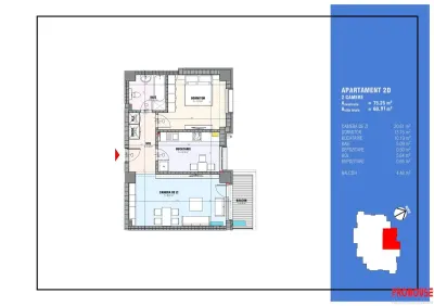 Bloc nou - langa Universitatea Bacovia - chirie 2 camere - mobilat si utilat complet - etaj 1 - foto 14