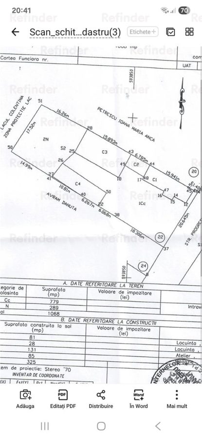 Vanzare teren intravilan Dobroesti | 1070mp | curti constructii | deschidere 17ml la Lac | - Dobroesti