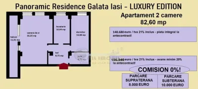 Apartament 2 camere, de vanzare in Iasi, Galata, 82,60 mp - foto 2