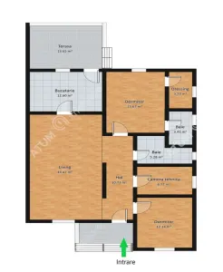 De vanzare casa cu 3 camere pivnita si pod amplasata pe teren de 438 mp zona Calea Cisnadiei din Sibiu - foto 9