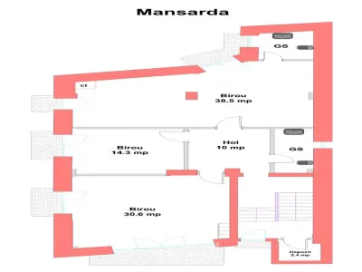 Cladire de birouri 452 mp | Floreasca | Mobilata | Curte | Parcare - foto 19