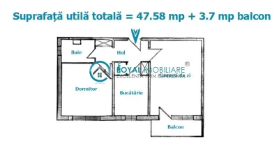 Royal Imobiliare - Vanzare apartament 2 camere zona Sud - foto 10
