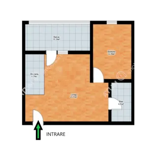 De inchiriat apartament cu 2 camere balcon si loc de parcare din zona Arhitectiilor din Sibiu - foto 6