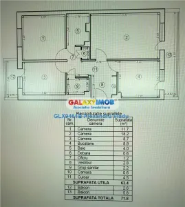 Apartament 3 camere, decomandat, bloc 1983, Dristor - foto 14
