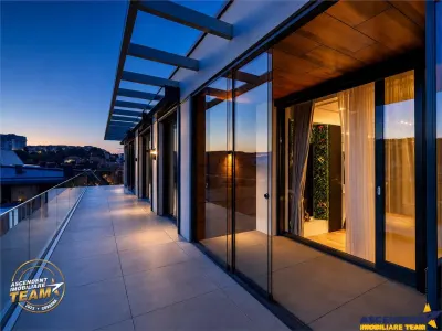 Deasupra Brasovului, penthouse spectaculos,420 mp, rooftop privat, panorama oras si munti,design bespoke,2 garaje - foto 2