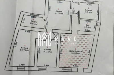 Apartament la casa | 7 camere | 202 mpu | Terezian - foto 25