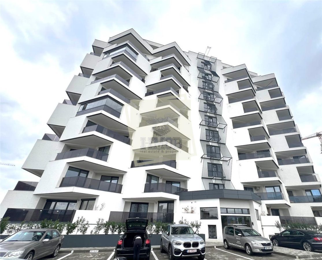 Apartament mobilat lux 55 mpu 2 camere parcare terasa in Evolution - Sibiu