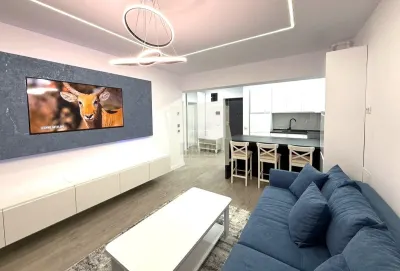 Apartament mobilat lux 55 mpu 2 camere parcare terasa in Evolution - foto 2