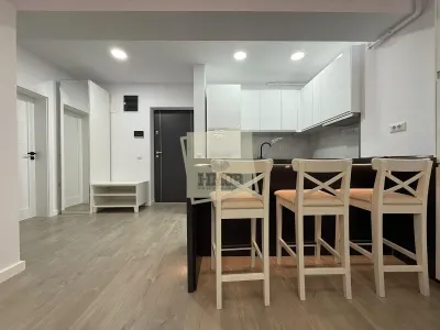 Apartament mobilat lux 55 mpu 2 camere parcare terasa in Evolution - foto 8